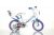 12″ Licens Frozen 2 cykel m cykelkurv og cykelstol