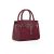 Mini Windsor Leather & Suede Handbag, oxblood