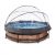 EXIT Stone pool ø300x76cm med filterpumpe & dome – Brun