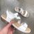 Rieker sandal i hvid med antistress memory foam – 38