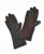 Ribbed Leather Gloves kørehandsker, moccabrun