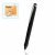 Metal Soft Capacitive Stylus Touch Pen – Black (Sølv Clip)