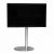 Sinox Tv Stand med drejbar top. Silver Alu 26″-55″